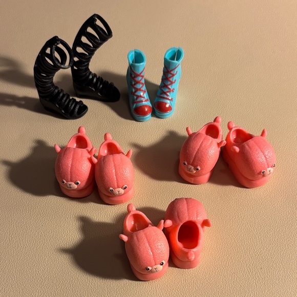 Rainbow High Other - Set of Rainbow High Doll Shoes in Black, Blue, and Pink